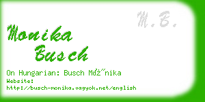 monika busch business card